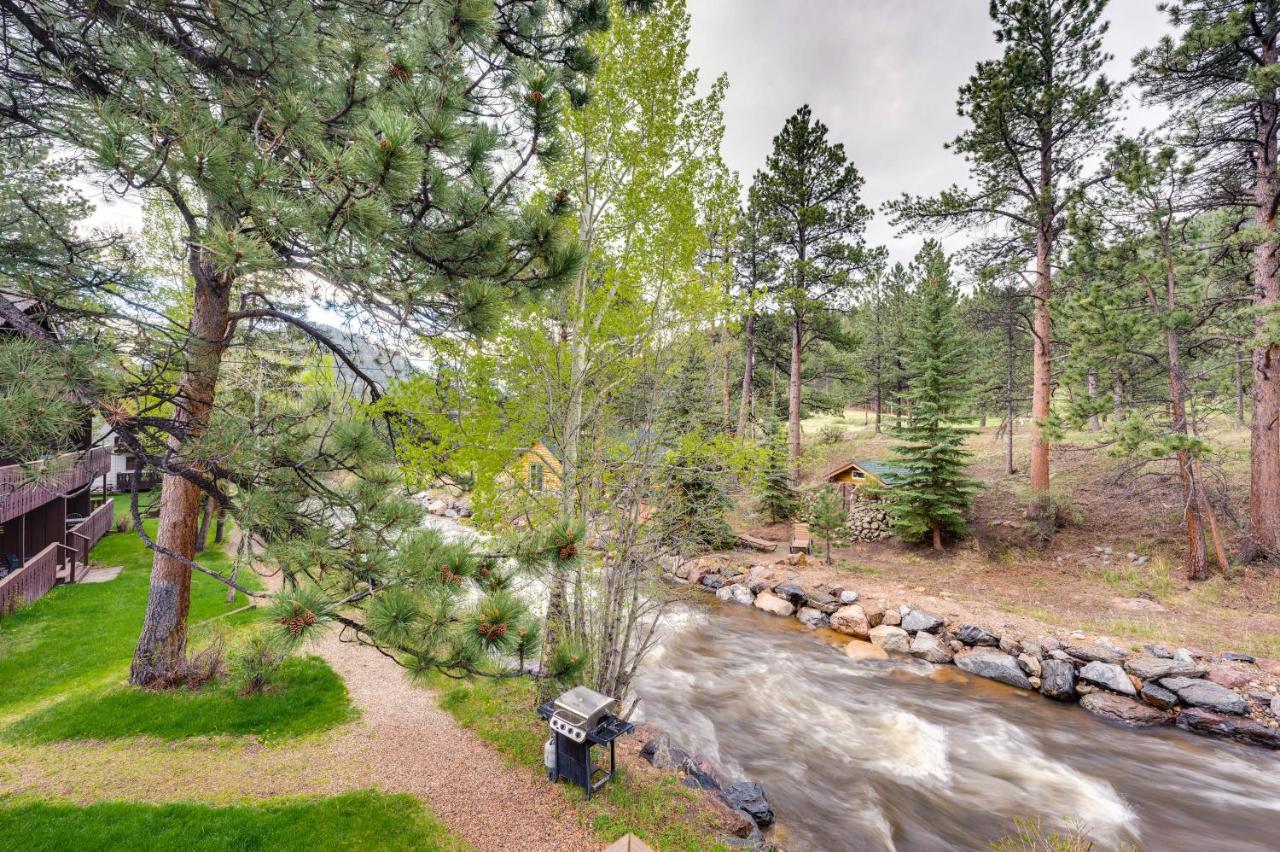 Estes Park Condo Rental Balcony With River Views! Exterior photo