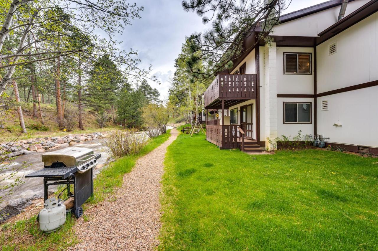 Estes Park Condo Rental Balcony With River Views! Exterior photo