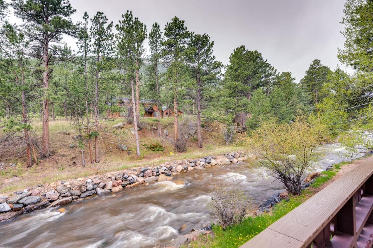 Estes Park Condo Rental Balcony With River Views! Exterior photo
